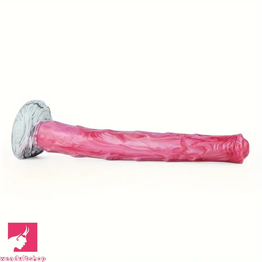 10.43in Realistic Big Horse Monster Dildo Pink Silicone Penis G Spot Toy