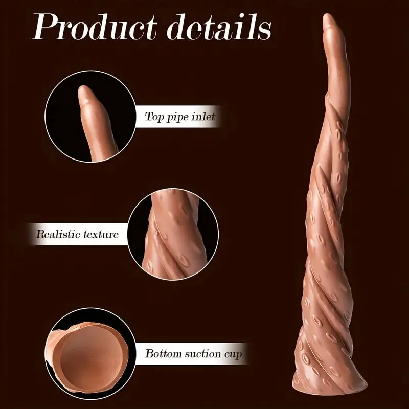 17 Inch TPR Real Touch Soft Dildo Extra Long Giant Monster Animal Dildo