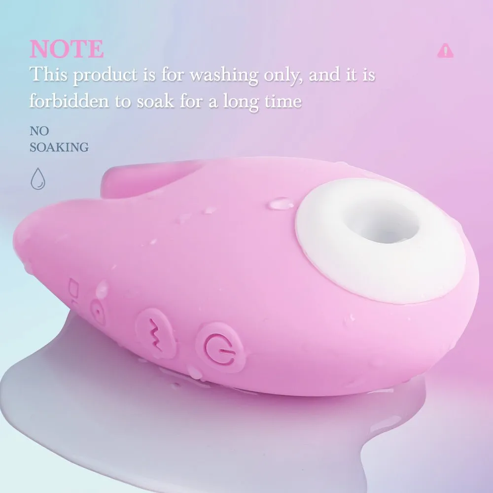 2 in 1 Clitoral Sucking Silicone Vibrator With 10 Vibration Modes
