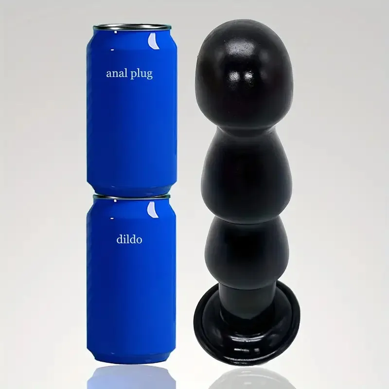 3 Balls Dildo Strong Suction Cup Hands-Free Play Realistic Soft Adult Sex Toy