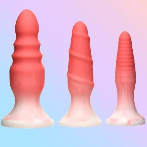 3 Piece Butt Plug Set - Pink