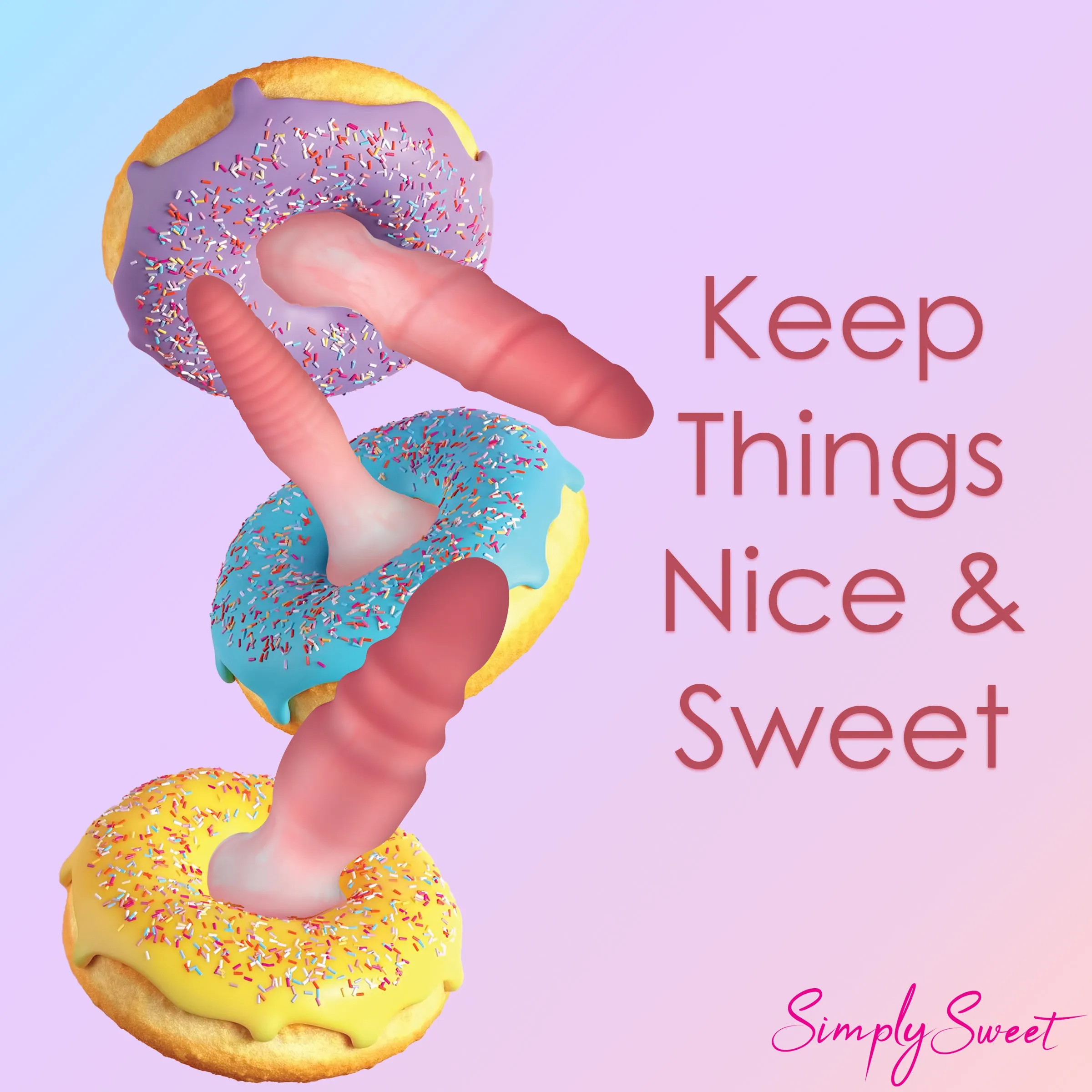 3 Piece Butt Plug Set - Pink