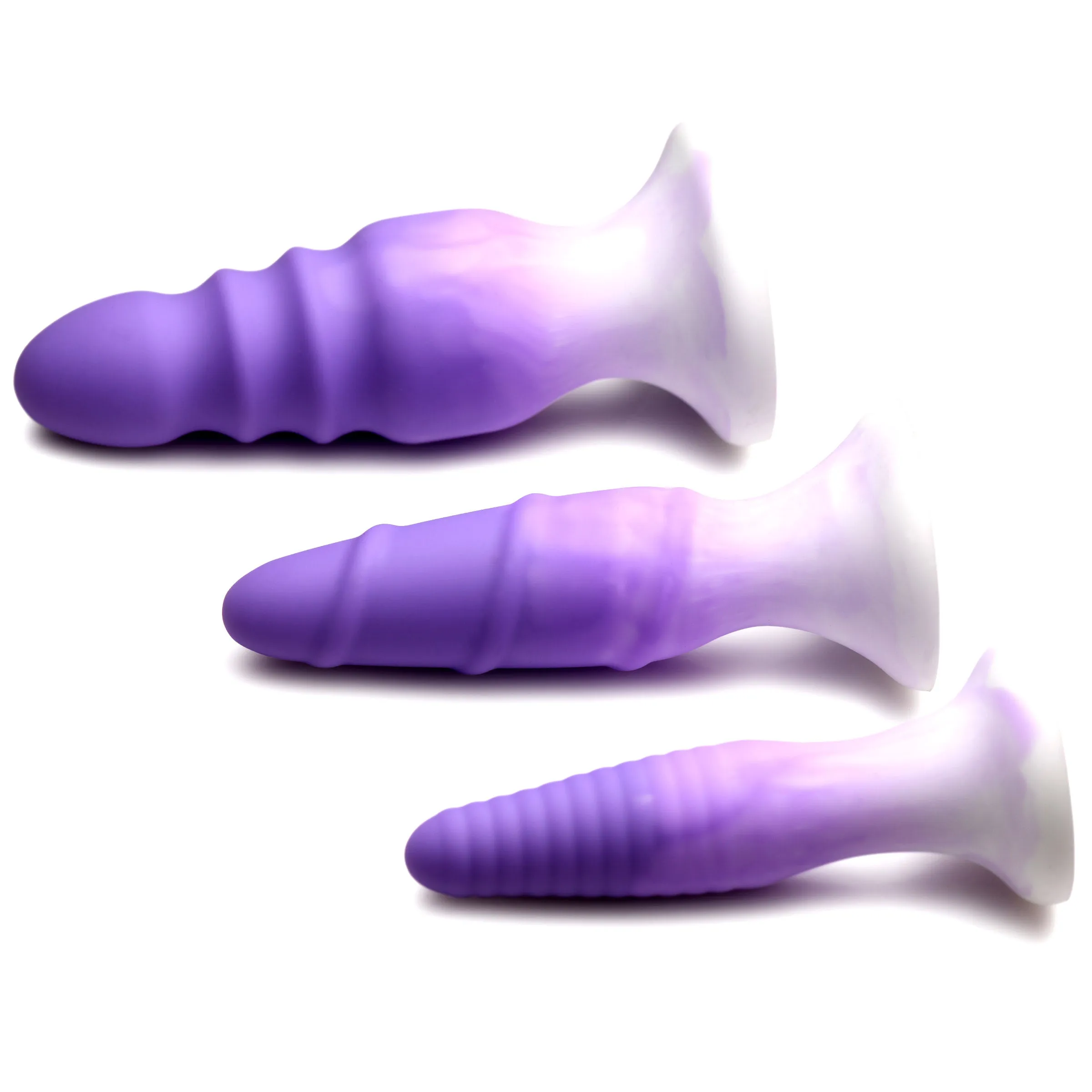 3 Piece Butt Plug Set - Purple