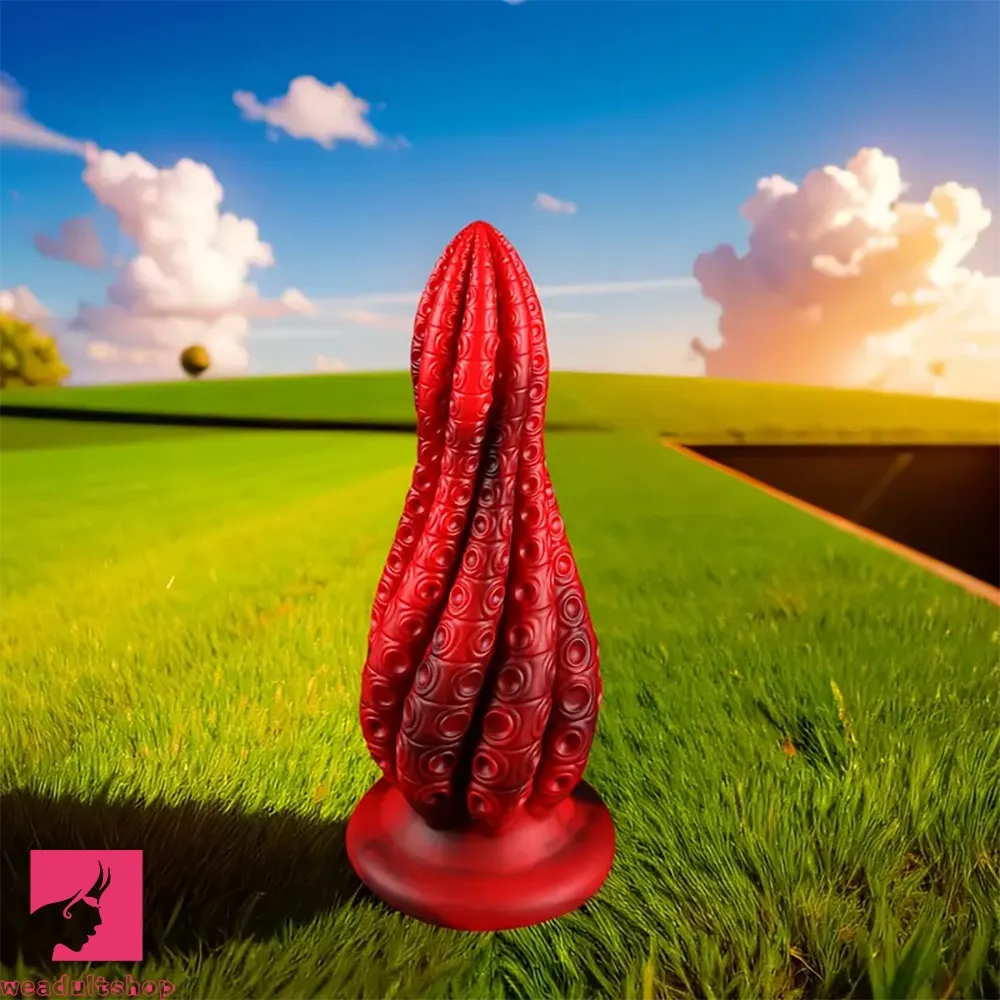 5.5in 7.3in 8.7in 10.7in Durable Build Soft Tentacle Silicone G Spot Dildo