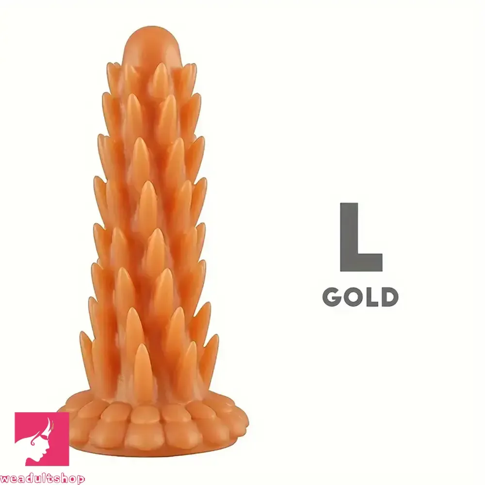 6.3in 7.48in 9.06in Colorful Luminous Hedgehog Spiked BDSM Dildo