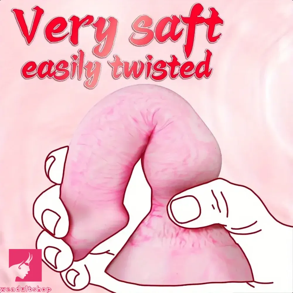7.28in Dog Knot Women Men Realistic Silicone Animal Fantasy Odd Dildo