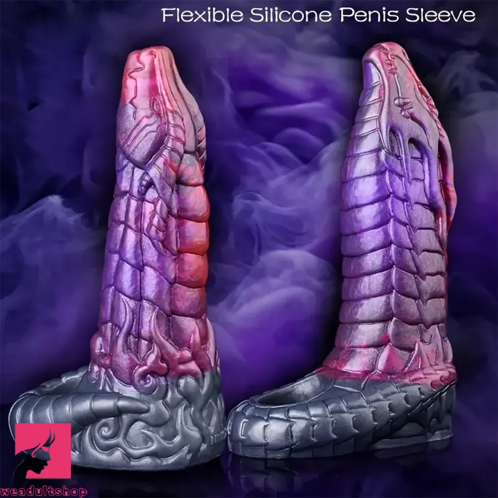 7.48in 7.99in Soft Silicone Monster Silicone Sleeve With Anti-drop Ring