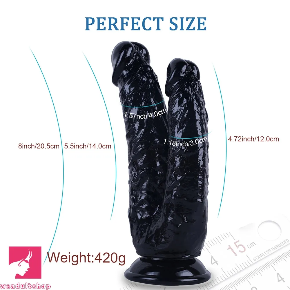 8in Realistic Double Sided Dildo Big PVC Lesbian Penis For Women Gay