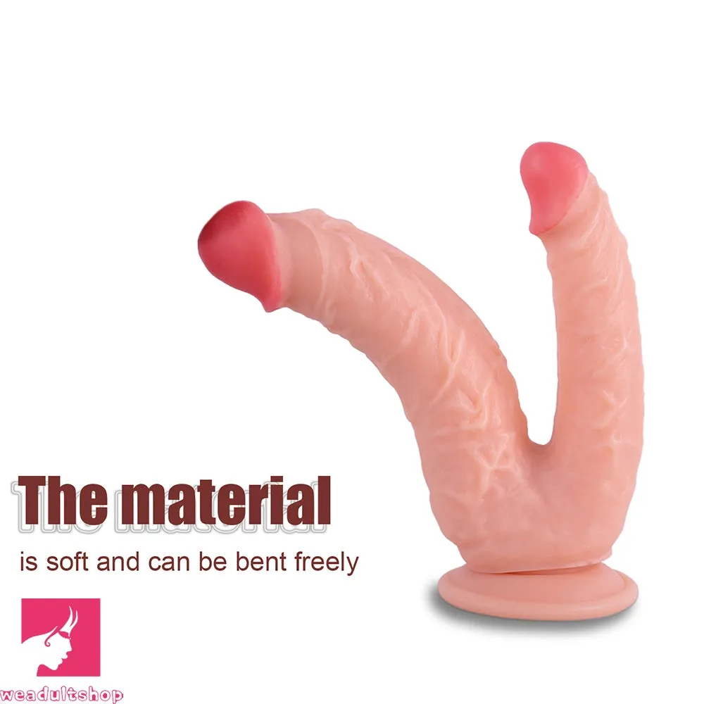 8in Realistic Double Sided Dildo Big PVC Lesbian Penis For Women Gay