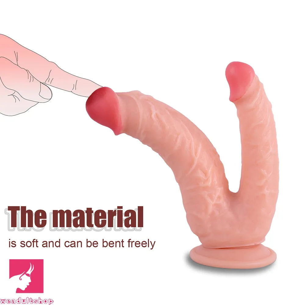 8in Realistic Double Sided Dildo Big PVC Lesbian Penis For Women Gay