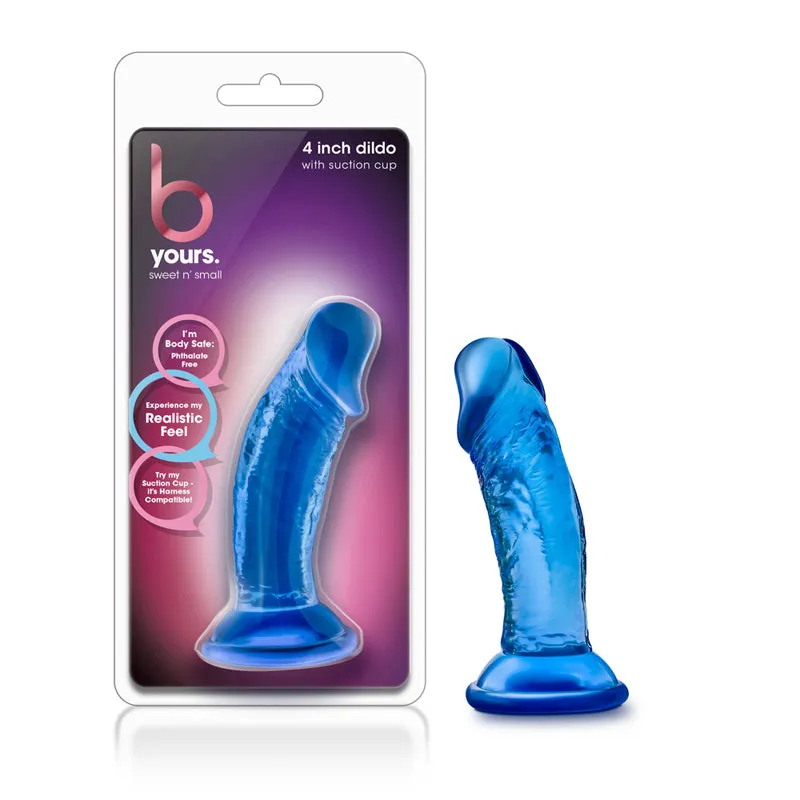 B Yours Sweet n' Small 4 in. Dildo Blue