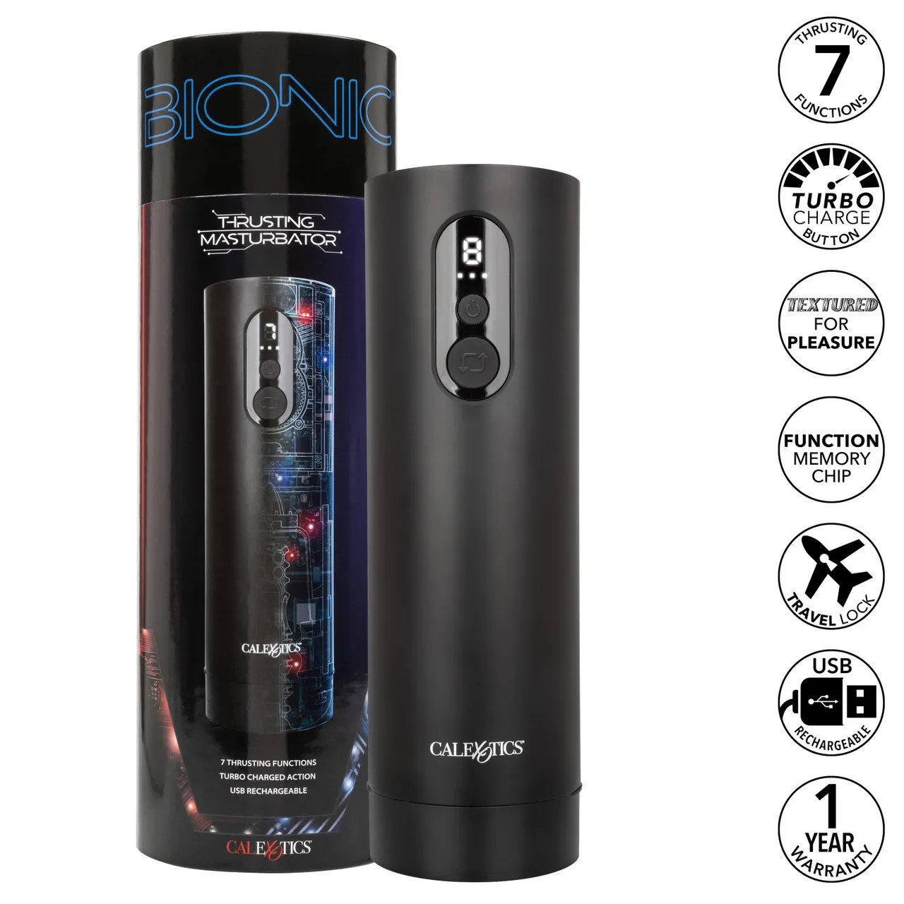 Bionic™ Power Thrusting Male Masturbator by Cal Exotics