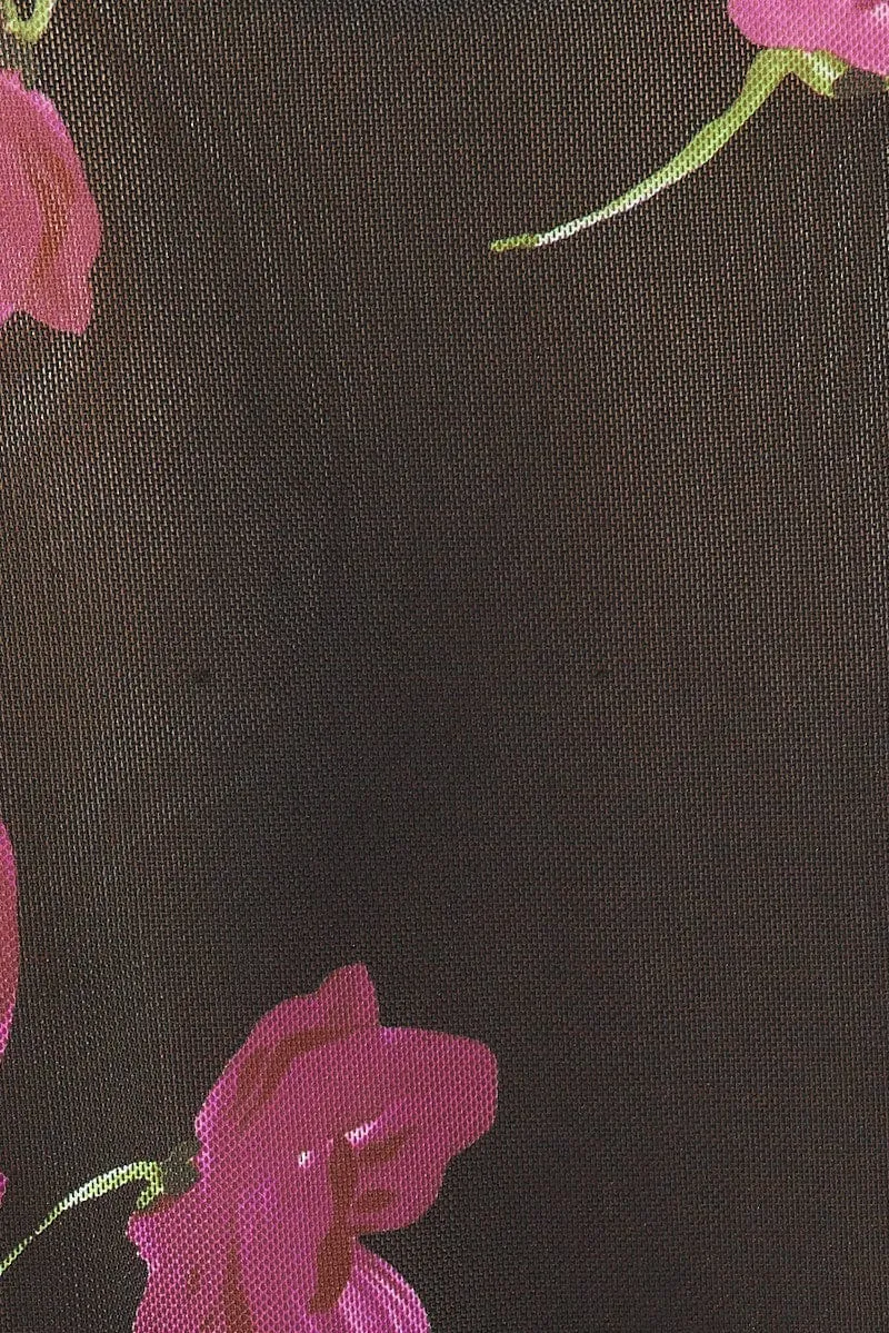 Black Floral Cardigan Long Sleeve