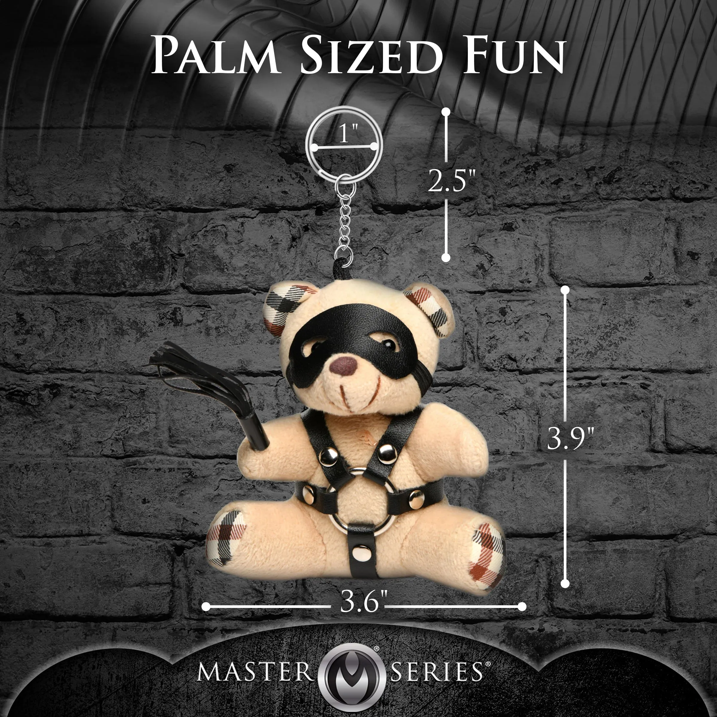 Bondage Teddy Bear Keychain BDSM by XR