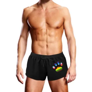 Boxeri de înot bărbați PROWLER Swim Trunk Oversized Paw. cu design labă cu steag Pride. culoare negru. mărime M