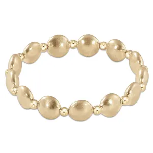 Bracelet Honesty Grateful Pattern 10mm Bead Gold