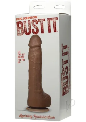 Bust It Squirting Realistic Cock Brown