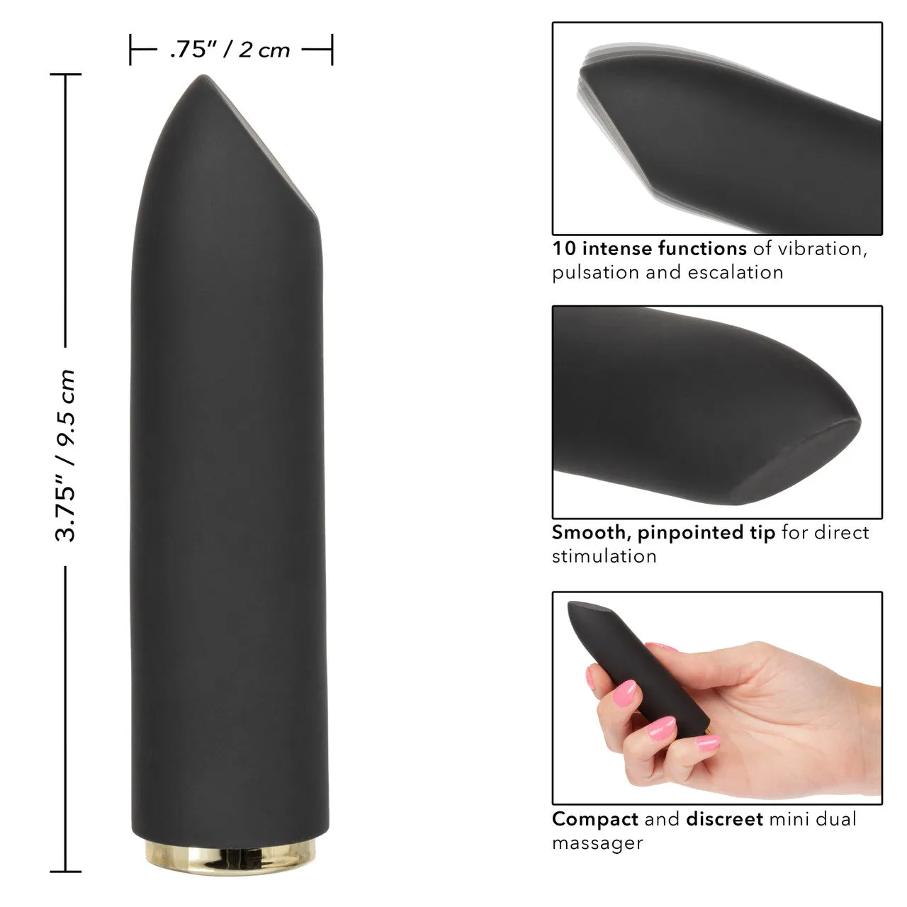CalExotics Raven Teaser Vibrator Rechargeable