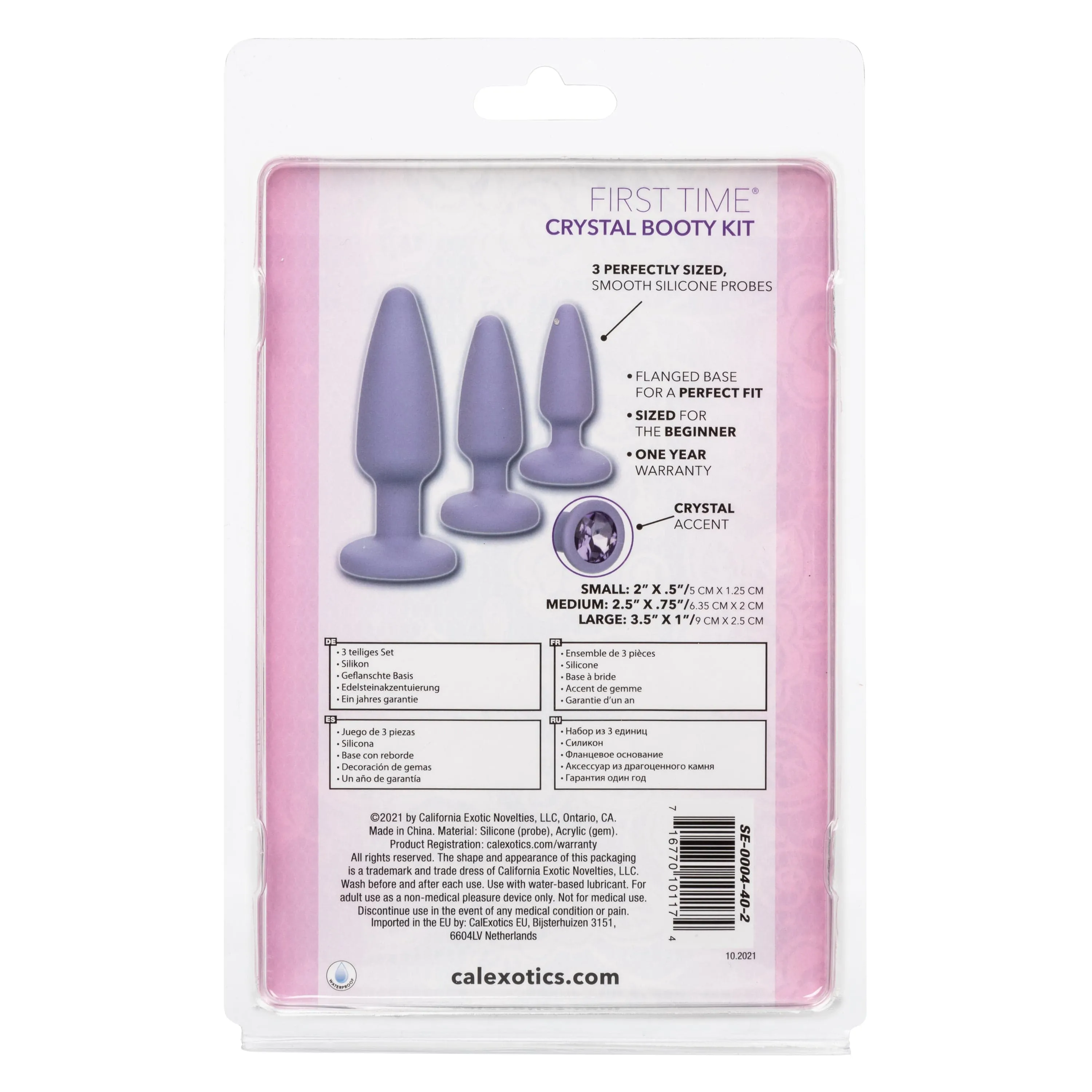 California Exotics - First Time Crystal Booty Anal Kit (Purple)