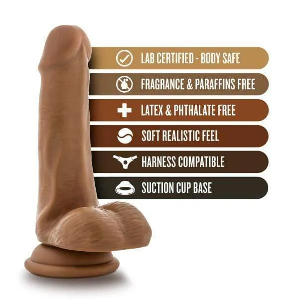 Captain Mike 6 Inch Suction Cup Dildo - Mocha