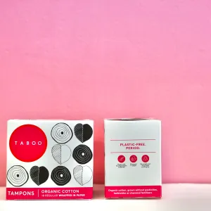 Carton of Organic Cotton Tampons (24 boxes)