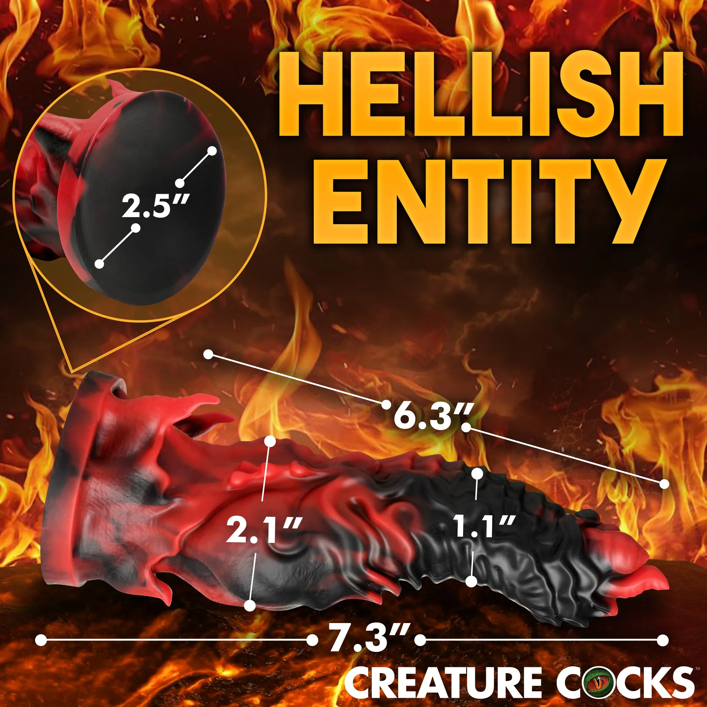 Creature Cocks Mephisto Silicone Dildo Realistic Dong Suction Cup Alien Sex Toy