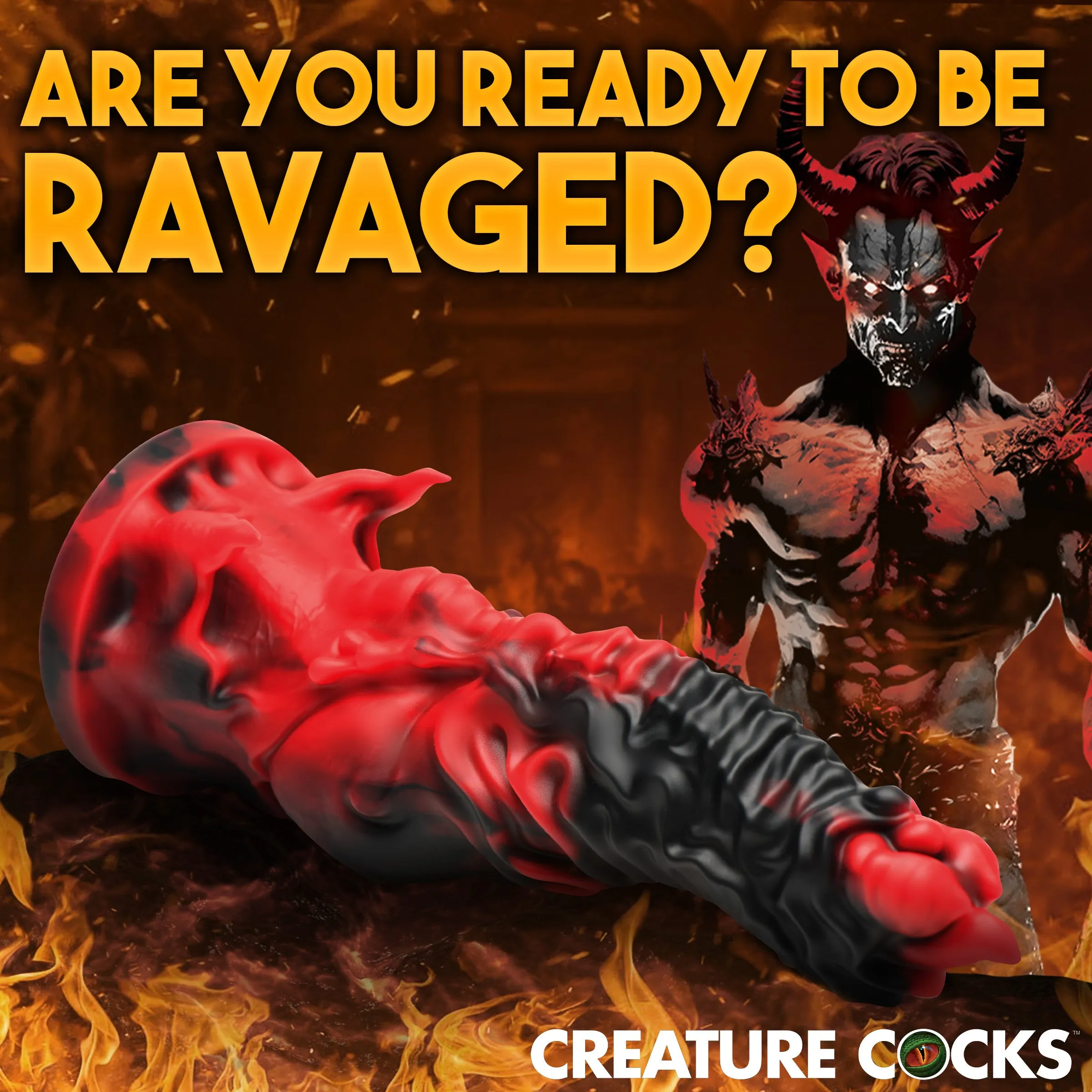 Creature Cocks Mephisto Silicone Dildo Realistic Dong Suction Cup Alien Sex Toy