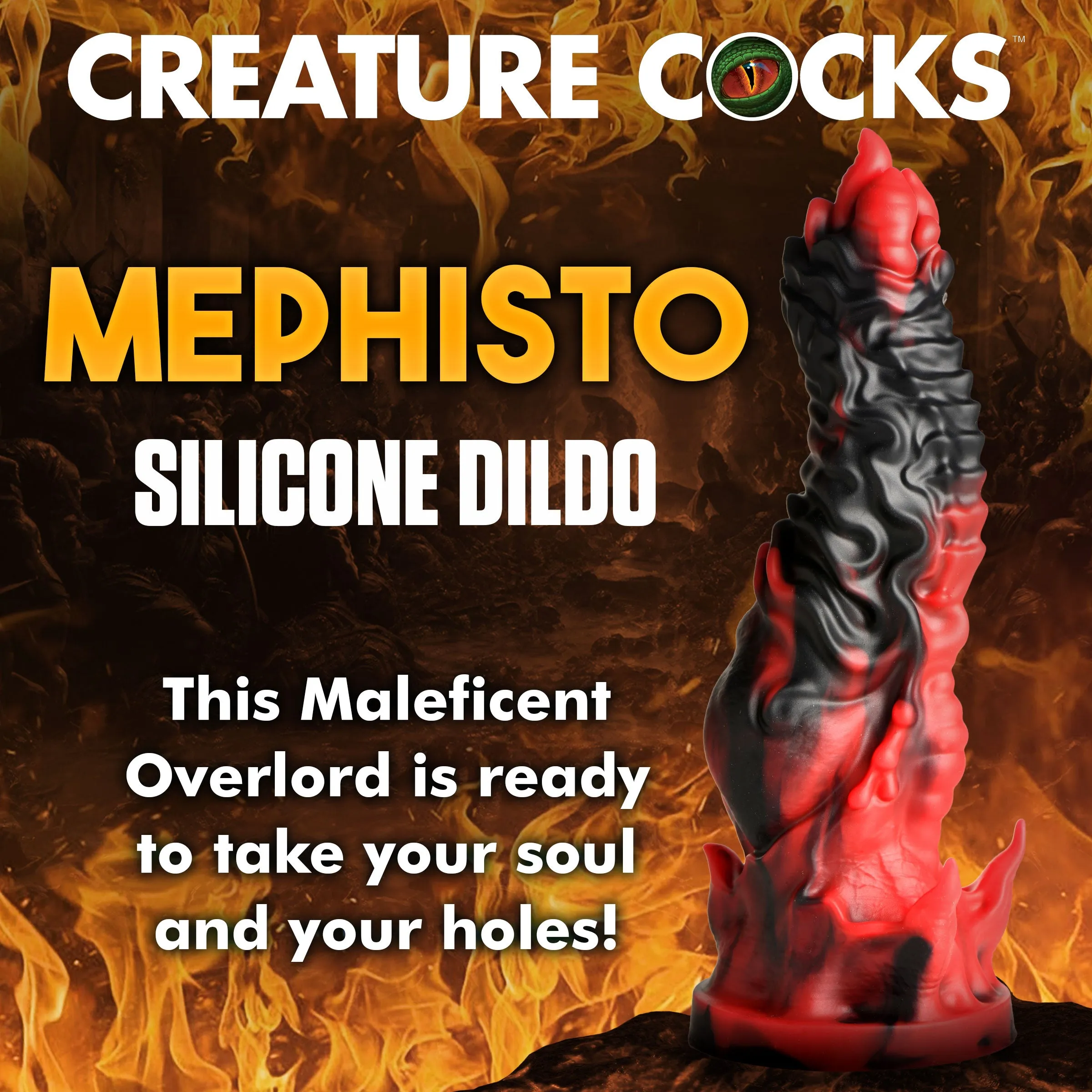 Creature Cocks Mephisto Silicone Dildo Realistic Dong Suction Cup Alien Sex Toy