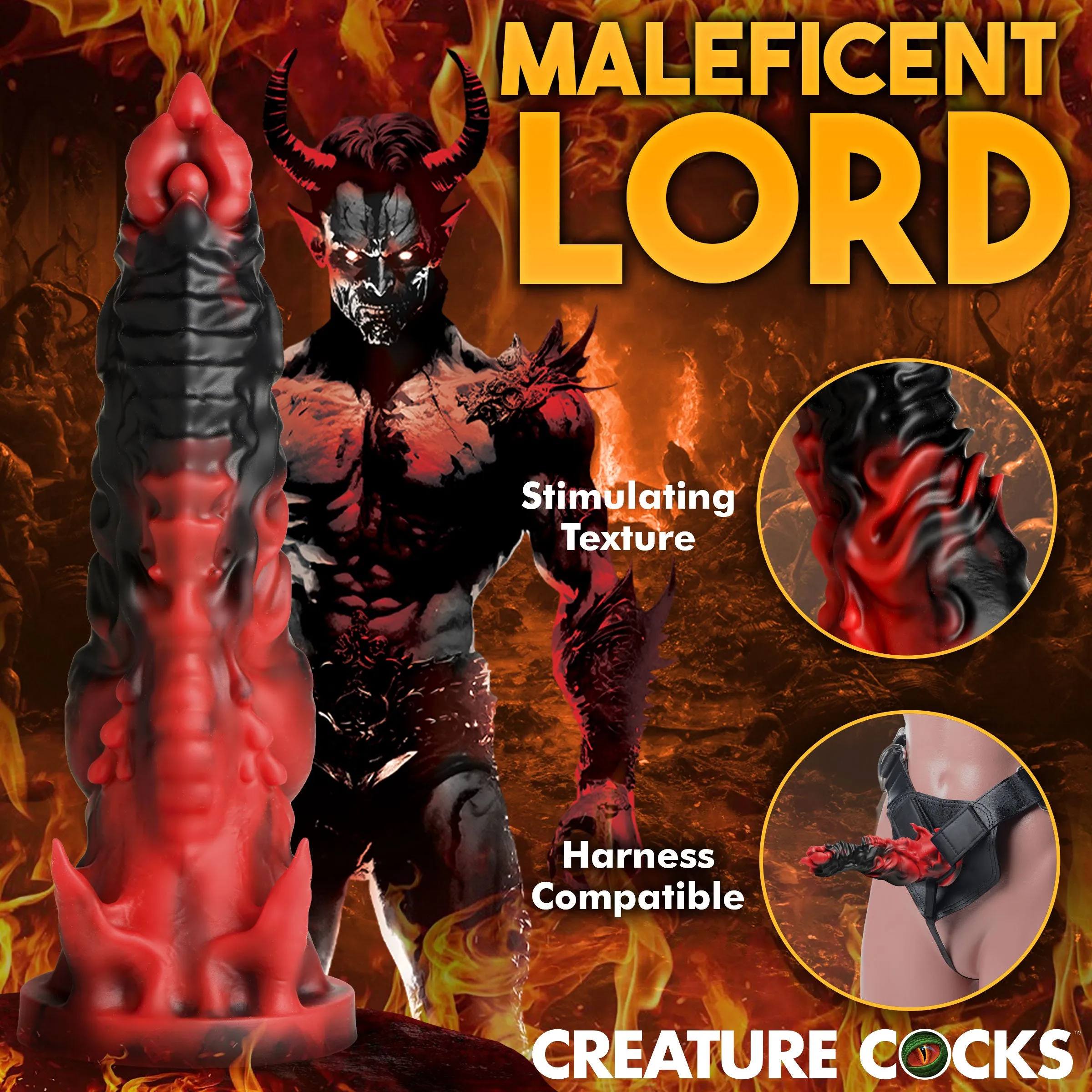 Creature Cocks Mephisto Silicone Dildo Realistic Dong Suction Cup Alien Sex Toy
