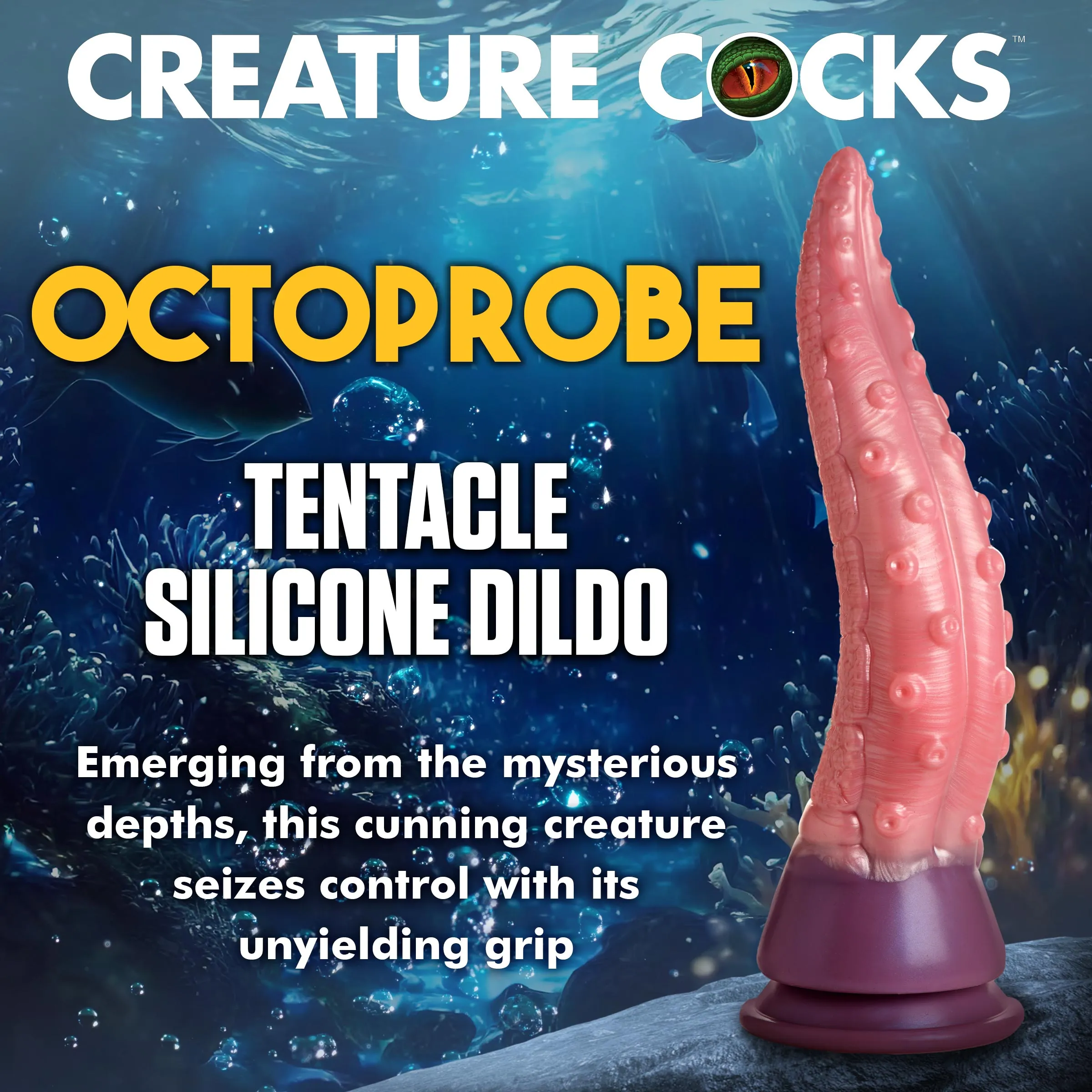 Creature Cocks Octoprobe Tentacle Suction Cup Dildo Anal Snake Giant Sex Toy