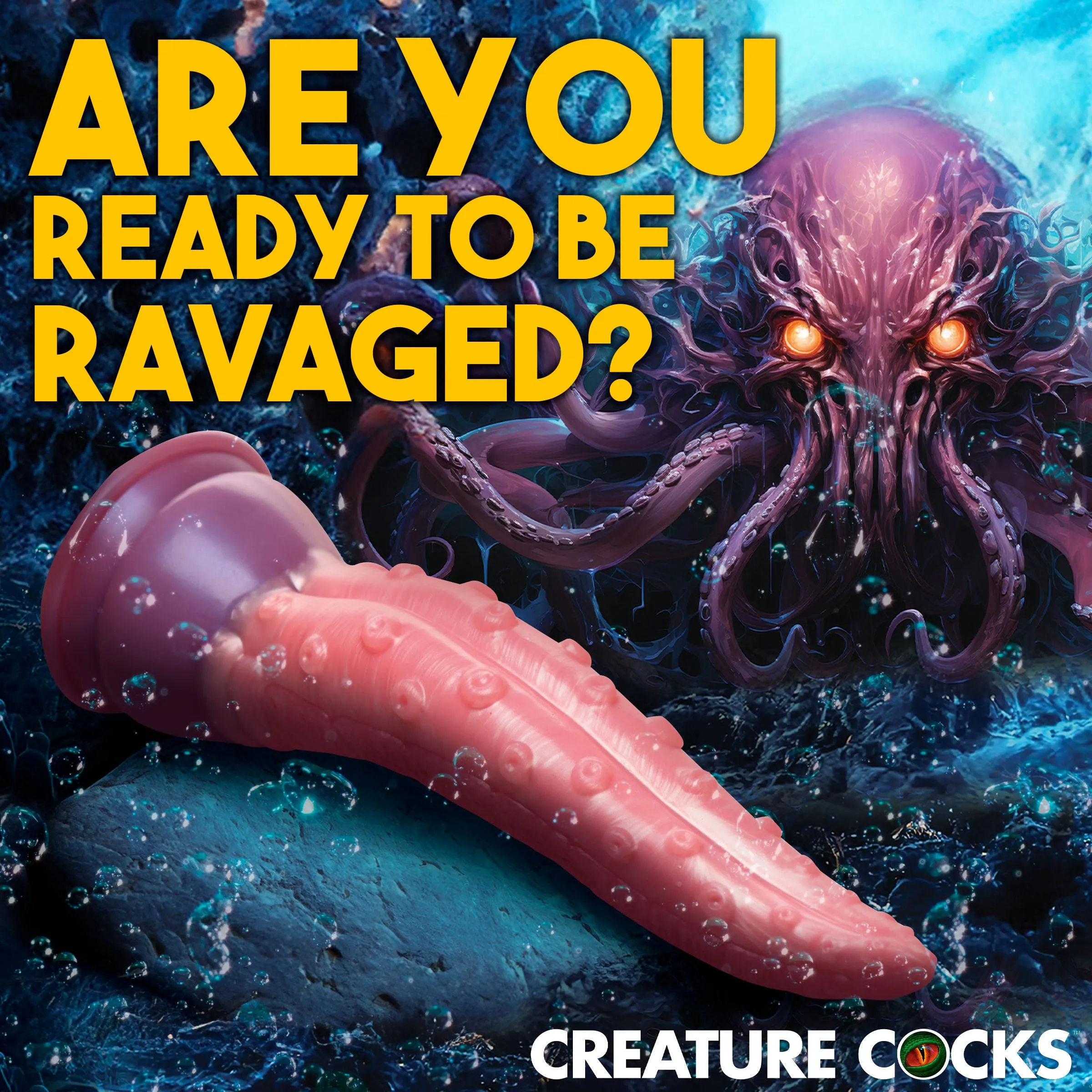 Creature Cocks Octoprobe Tentacle Suction Cup Dildo Anal Snake Giant Sex Toy