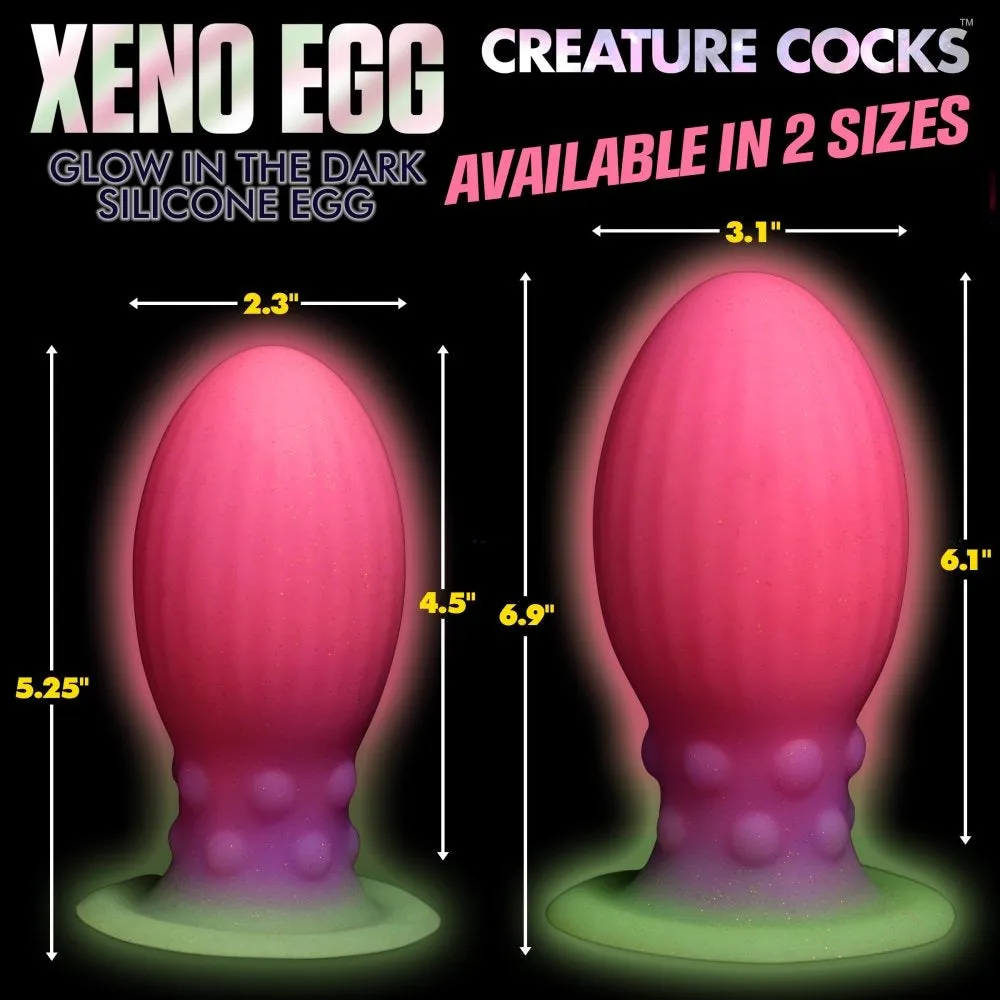 Creature Cocks Xeno Egg Glow in the Dark Silicone Egg Anal Dildo Sex Toy Large