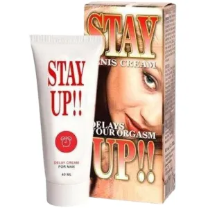 Cremă RUF STAY UP!!. cu mentă sălbatică și eucalipt. pentru întârzierea ejaculării. cu efect răcoritor. 40 ml