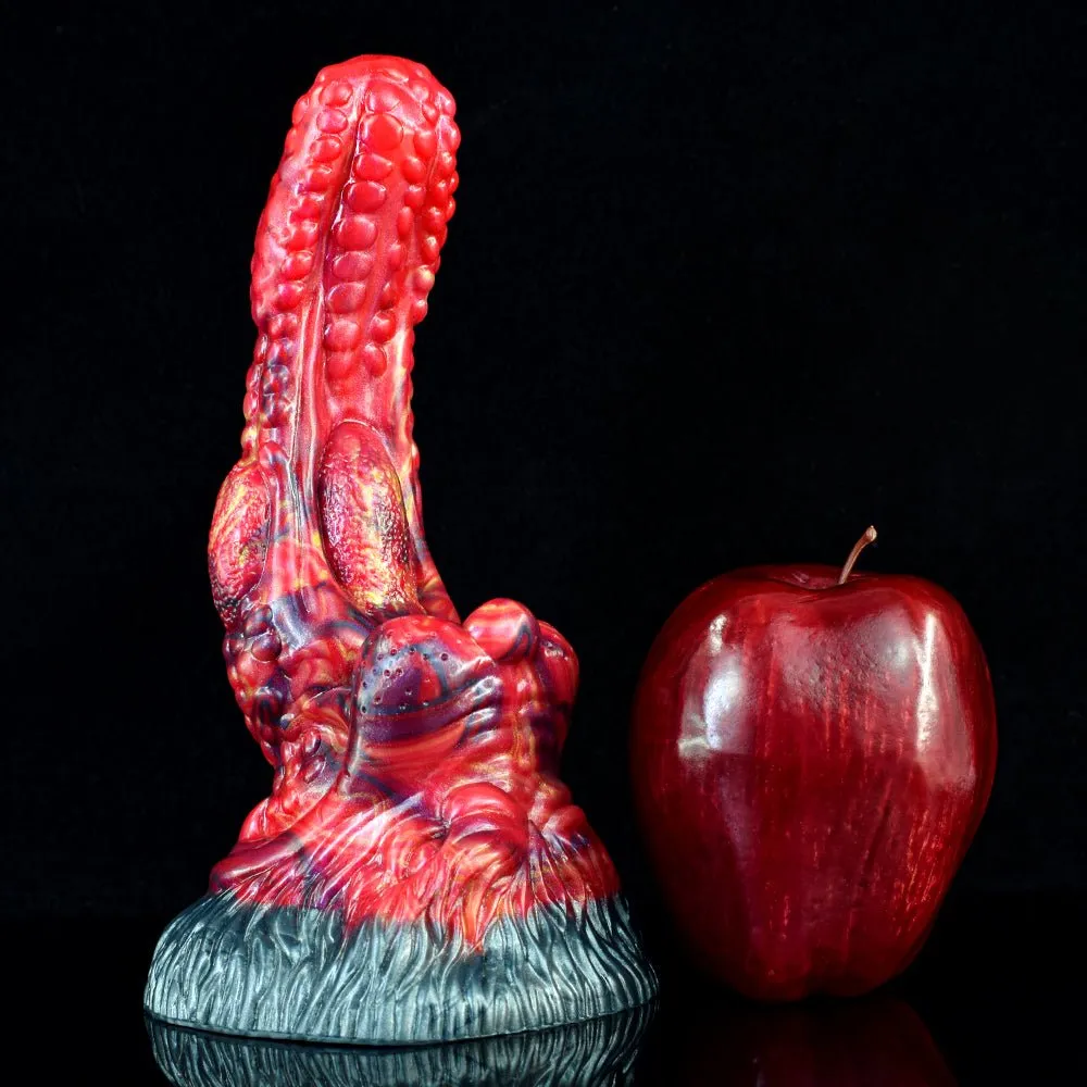 Curve Wolf Tongue Dildo Flexible Prostatic Massage with Suction Cup