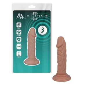 Dildo realistic MR INTENSE 3 Realistic Cock. senzatie catifelata asemanatoare pielii. hipoalergenic. culoarea pielii. 16.2 cm