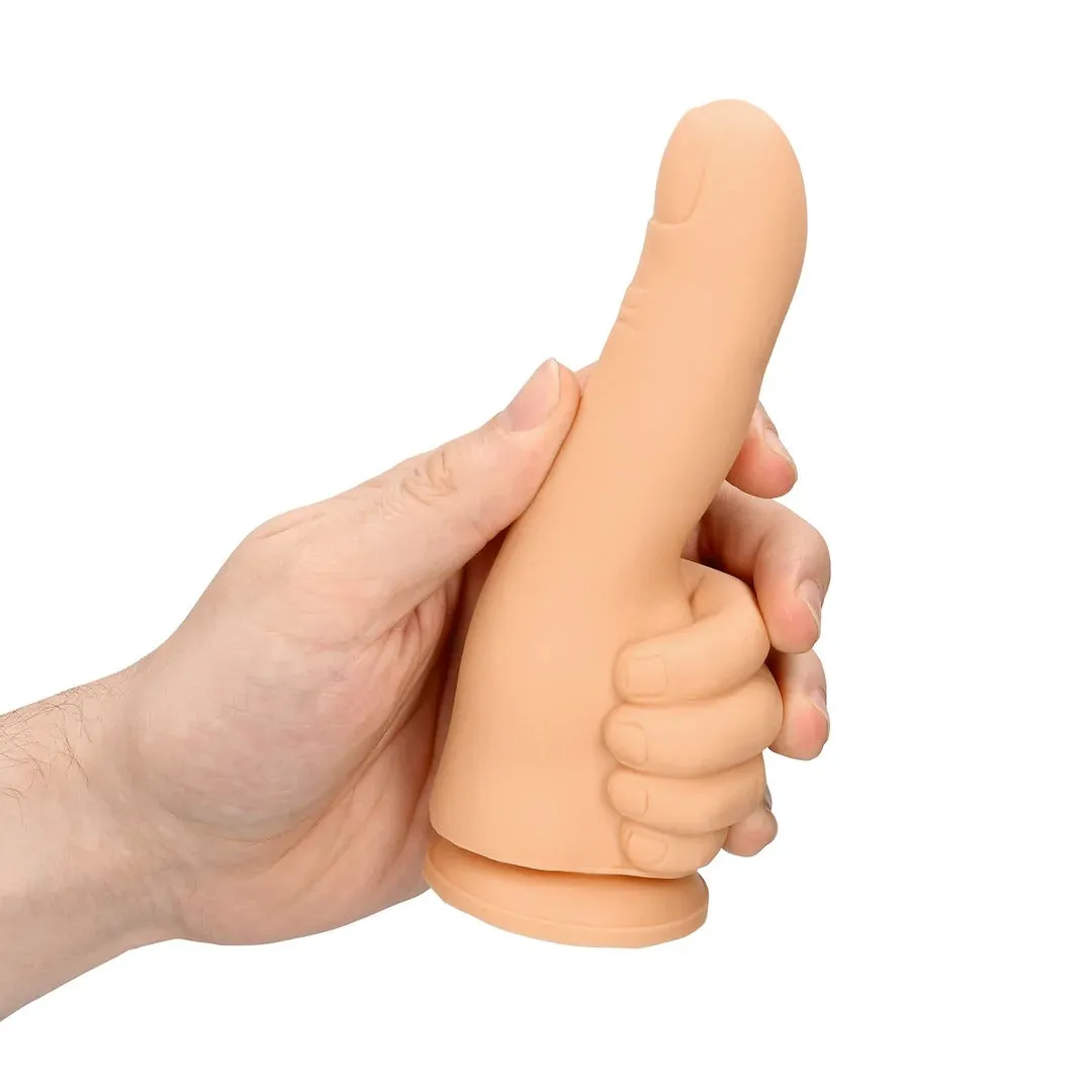 Dildo S-LINE BY SHOTS Thumbs up. în formă de deget. din silicon lichid. cu bază cu ventuză pentru fixare. lungime 17 cm. culoarea pielii