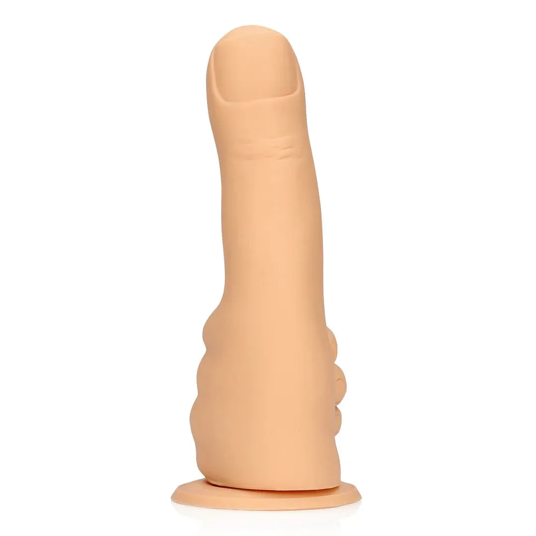 Dildo S-LINE BY SHOTS Thumbs up. în formă de deget. din silicon lichid. cu bază cu ventuză pentru fixare. lungime 17 cm. culoarea pielii