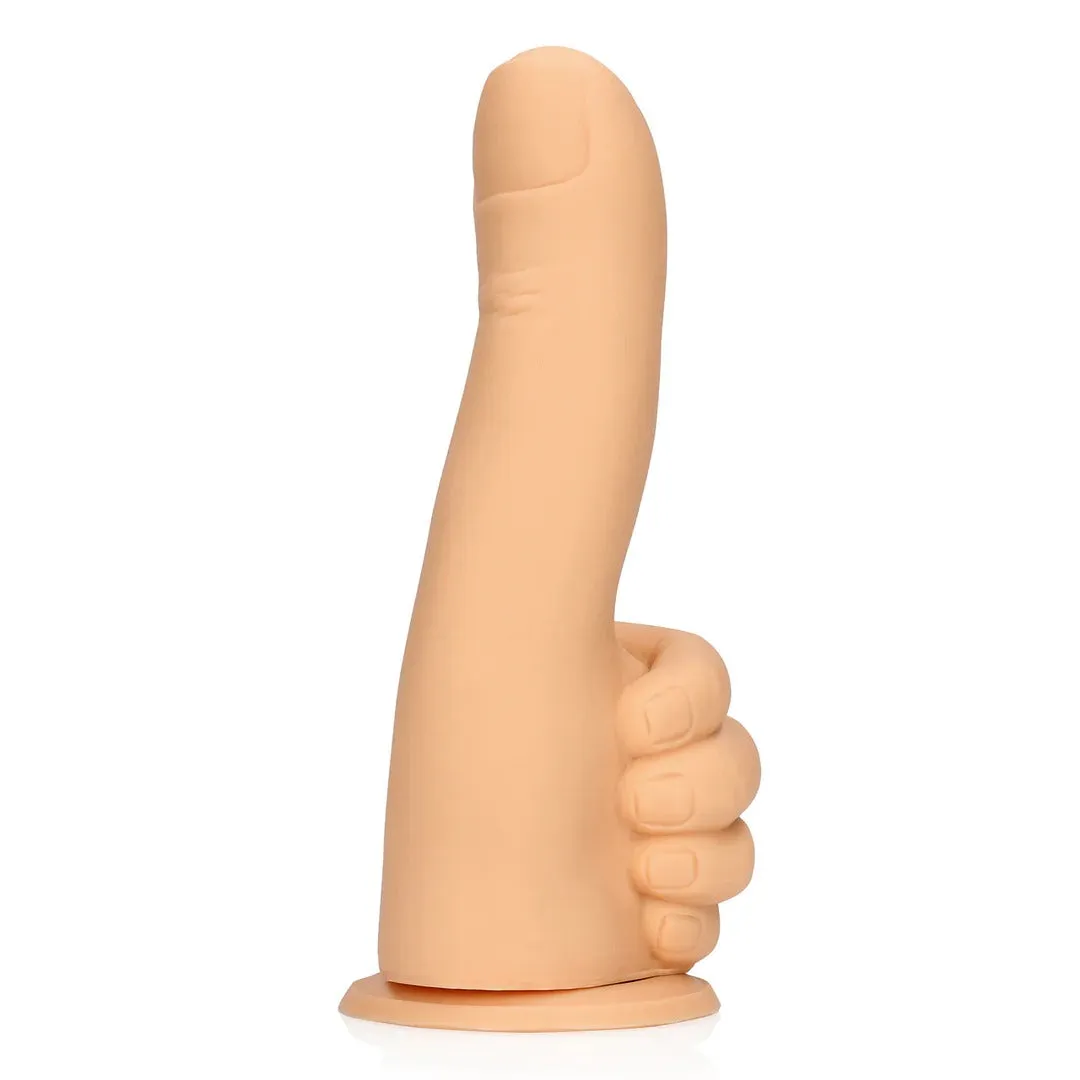 Dildo S-LINE BY SHOTS Thumbs up. în formă de deget. din silicon lichid. cu bază cu ventuză pentru fixare. lungime 17 cm. culoarea pielii