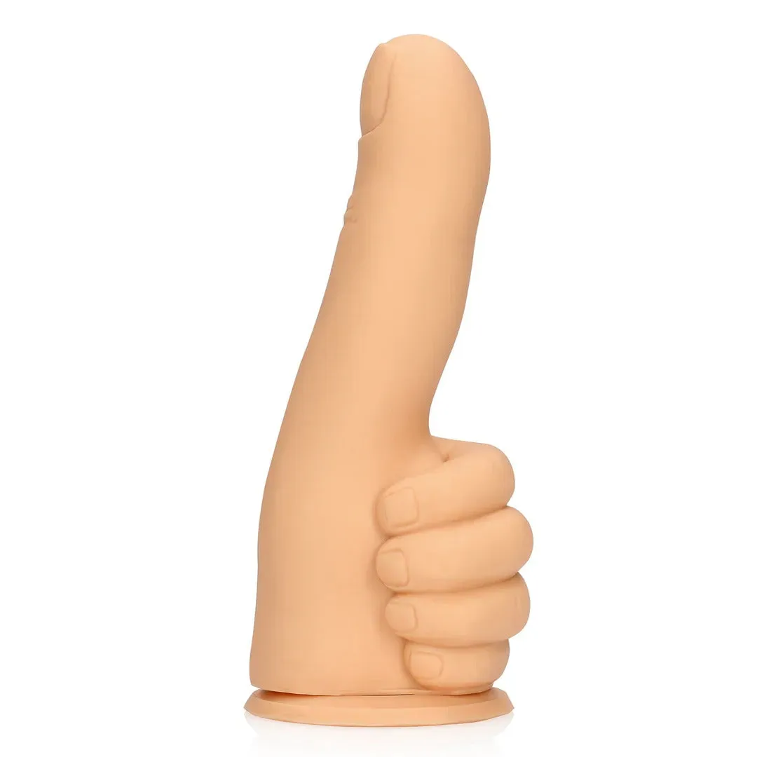 Dildo S-LINE BY SHOTS Thumbs up. în formă de deget. din silicon lichid. cu bază cu ventuză pentru fixare. lungime 17 cm. culoarea pielii