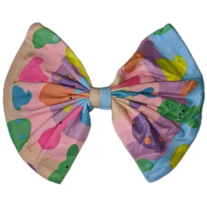 Easter Bunny Fabric Hair Bow ^
