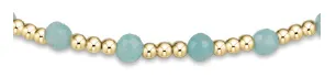 ENewton Amazonite 3mm Sincerity Gemstone Gold Bracelet