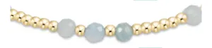ENewton Aquamarine 3mm Joy Gemstone Gold Bracelet