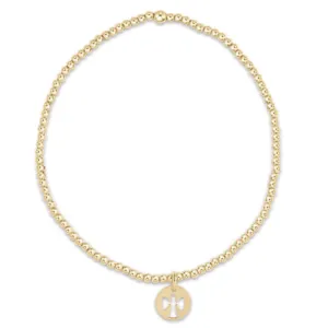 ENewton *eGirl* 2mm Gold Classic Bead with Guardian Angel Disc