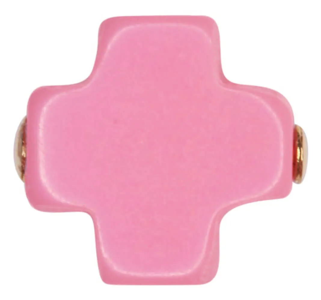 ENewton *eGirl* 3mm Pink Gold Signature Cross Bracelet
