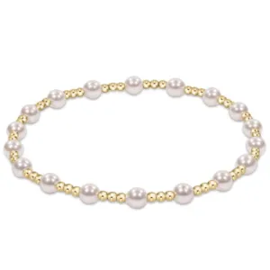 ENewton *eGirl*  4mm Pearl Sincerity Gold Bracelet