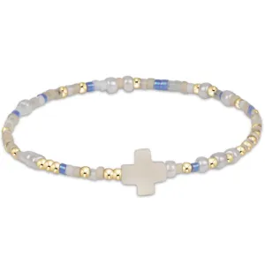 ENewton *egirl* Skinny Dippin Hope Unwritten Signature Cross Bracelet