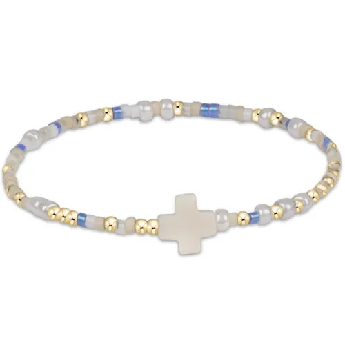 ENewton *egirl* Skinny Dippin Hope Unwritten Signature Cross Bracelet