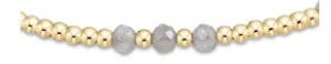 ENewton Labradorite 3mm Joy Gemstone Gold Bracelet