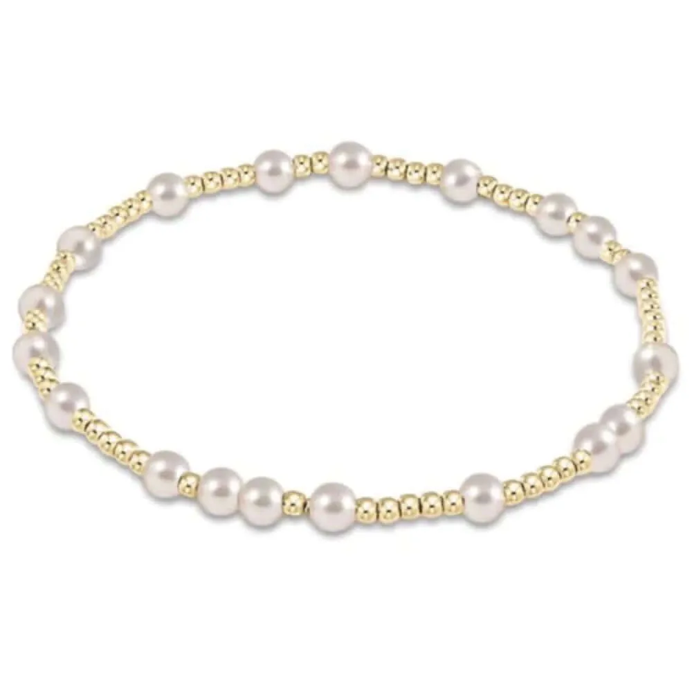 ENewton Pearl 4mm Hope Unwritten Bracelet