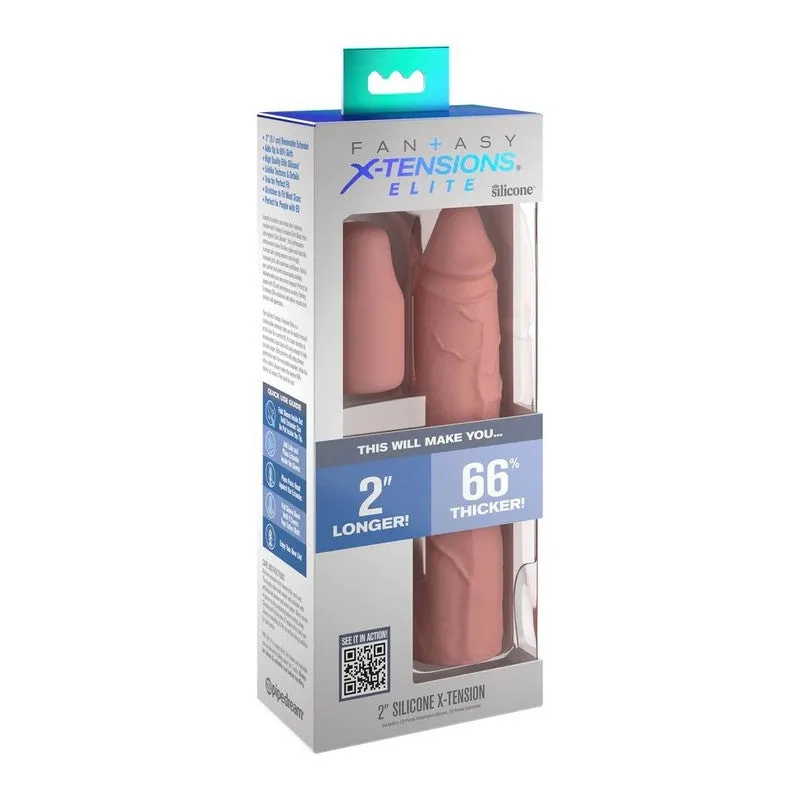 Fantasy X Tensions Penis Sleeve With Plug 2 by Pipedream Products®